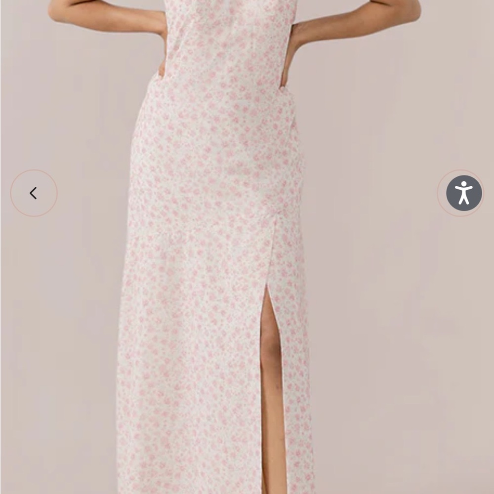 Revelry Athena Chiffon Floral Bridesmaid Dress